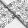 Film for flowers matte, "Love and Roses", 57x57cm, white