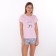 Home female "Bunniks" (T -shirt/shorts), pink/gray color, size 52