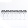 Mini-bar set of 6 glasses 280ml "Jungle" silver
