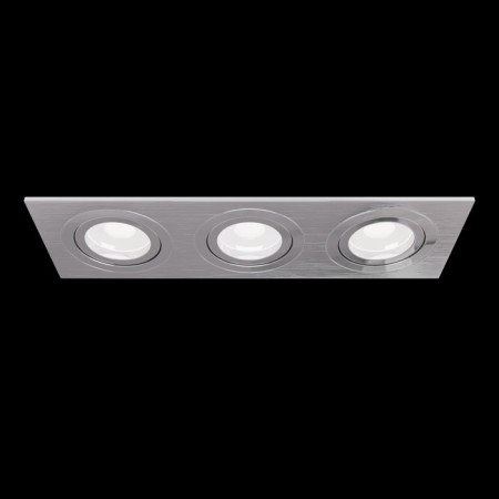 The built-in lamp Technical DL024-2-03S, GU10, 3x50 W, 92x256x60 mm, silver-6