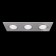 The built-in lamp Technical DL024-2-03S, GU10, 3x50 W, 92x256x60 mm, silver