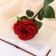 Artificial flowers "Rose Aesthetics" 10x49 cm, red