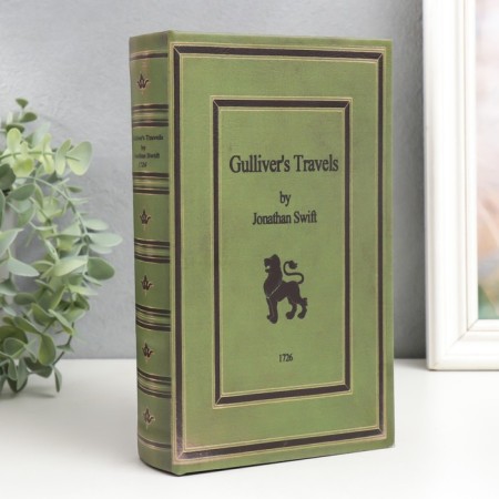Safe Brush Tree leatherette "Jonathan Swift. Gulliver Travels 21x13x5 cm