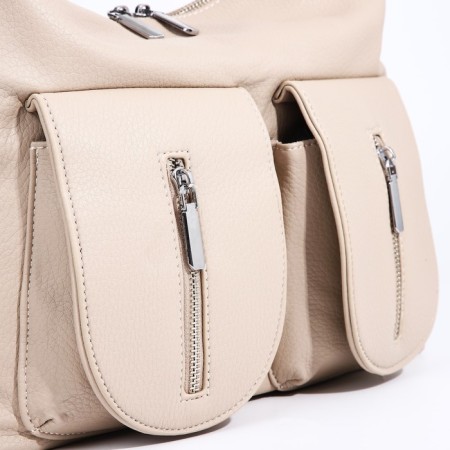 Board of lightning, 3 external pockets, beige color-4