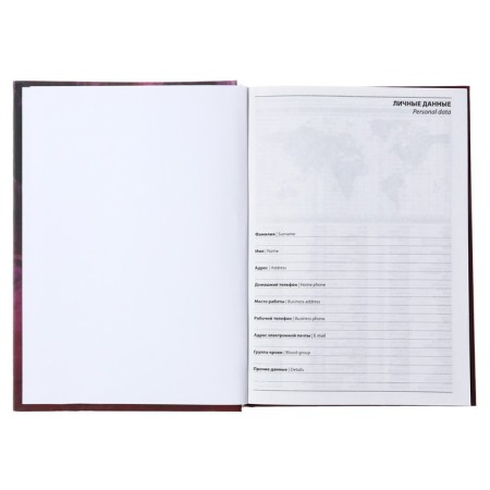 The diary is low on the stitch, A5, 160 sheets, cardboard 7BC, matte lamination, selective varnish "Delicate flower"-3