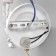 Bra Adele 1HE14 40W white with a golden patina 26x15x26 cm