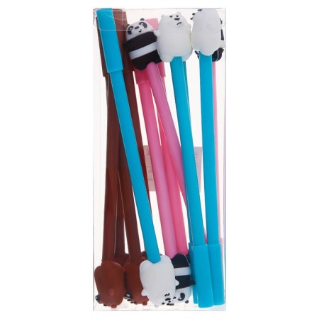 Gel pen - joke, "bear", color of the MIX case-4