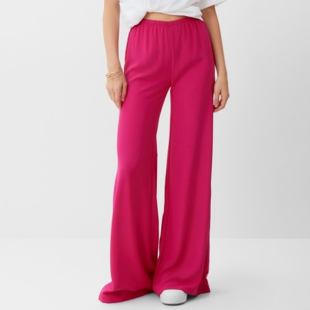 Women's pants Minaku: Casual Collection, pink color, size 46