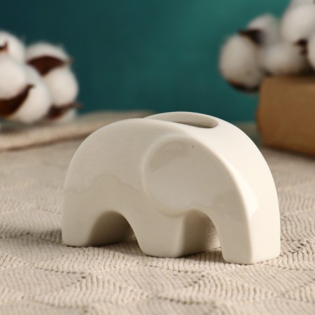 Pot "Elephant" White, 10x5x6cm-1