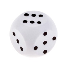 Playing bones, board games, 1.5 x 1.5 cm, white
