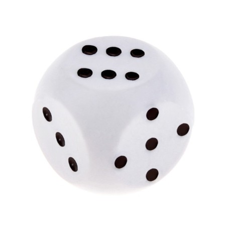 Playing bones, board games, 1.5 x 1.5 cm, white