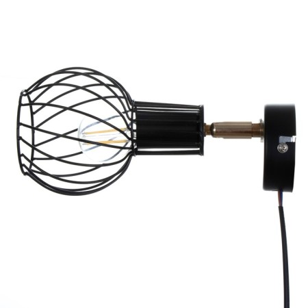 Bra with a switch on the wire "Bianca" E14 40W black 17x11x17cm-4