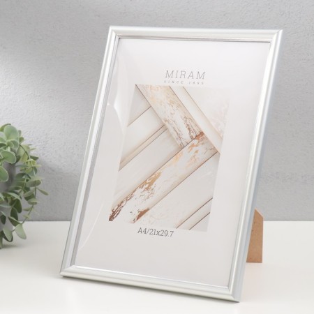 Photo frame Plastic "Mira" 21x30 cm, 421 silver (plastic screen)-2