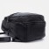 Women's backpack made of artificial leather with lightning, black color