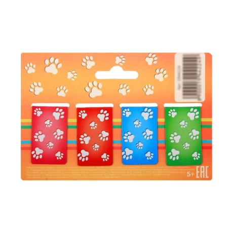 A set of magnetic bookmarks "How fun to read", 4 pcs.-5