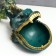 Souvenir Polystone stand "Pisne-Dragon" dark green 17x16x29 cm