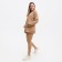 Women's costume (sweatshirt/legins), coffee color, size 44