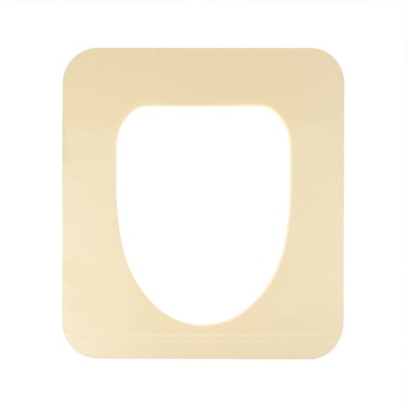 Silent toilet seat, 38 × 44 cm, with a lid, economy, polystyrene foam-8