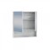 Santa City 70 mirror is universal, white color