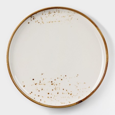 Porcelain dining plate Magistro "Cerera", d = 20.3 cm, white color