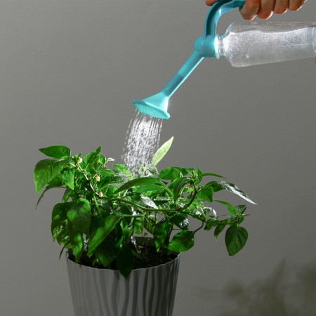 Lake-up on a bottle for watering plants