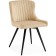 Chair on the Gabri Metal Metal Carcass/velor, black/beige 50x57x77 cm