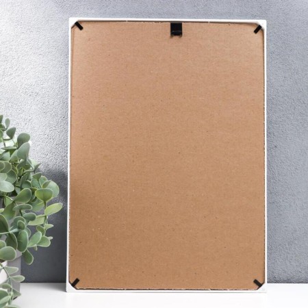 Photo frame L-2 21x30 cm white (plastic screen)-3
