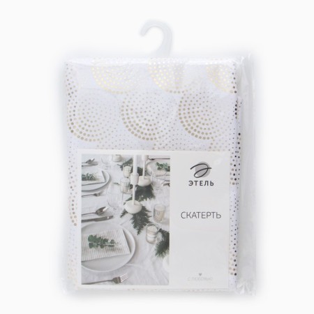 Ethel tablecloth with embossing 140*220 ± 5 cm, 100% p/e, 120g/m2-5