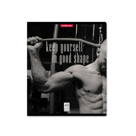 Notebook 48 sheets, A4 cage, Erichkrause, be in shape, mix-3