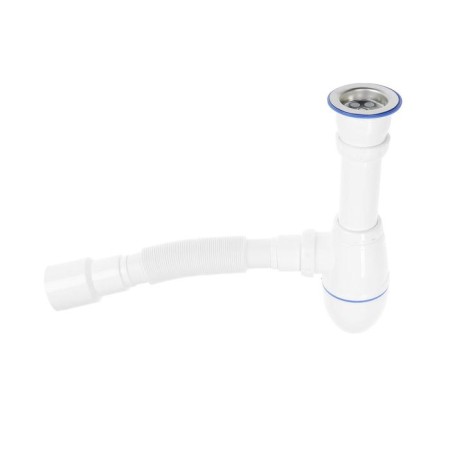 Siphon for washing Unicorn B220, 1 1/2 "x40 mm, with corrugated 40x40x50 mm