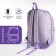 School backpack from textile 2 department on lightning, 3 pockets, lilac color