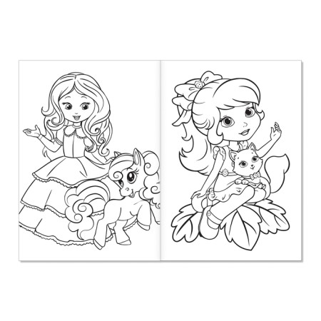 Coloring "Beautiful Princesses", A5, 12 p.-1