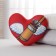 Antistress pillow "I love wings", heart