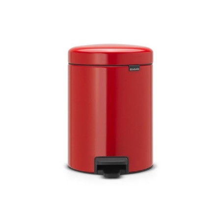 Brabantia Newcon bucket, plastic inner bucket, with a pedal, flame red color, 5 liters