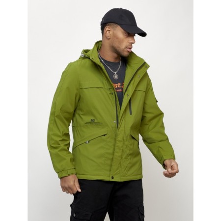 Sports male jacket, size 54, green color-2