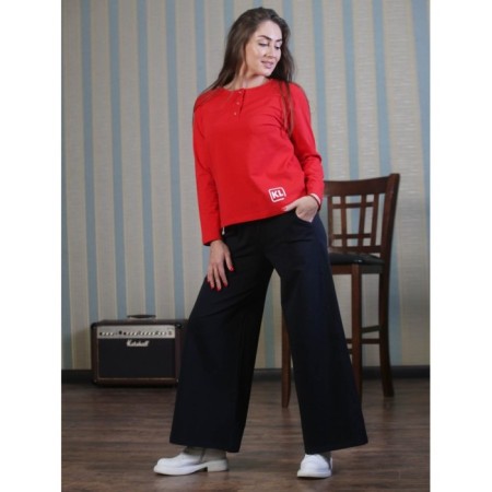 Trouser suit, size 46, red color-3