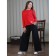 Trouser suit, size 46, red color