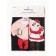 Women's socks "Santa Claus" NZHM8847, gray color, river 36-40