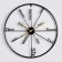 Wall clock, series: loft, "pool", smooth move, D-60 cm