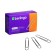 Nickelized paper clips 50 mm, 100 pieces, cardboard packaging
