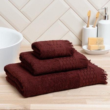 Trick Lovelife towel “Amore” 30x50 cm, brown, 100% cotton, 450 g/m2
