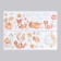 Sticker Plastic Interior color "animals in the autumn season" set 2 sheets 30x84 cm