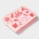 Baking a shade of the share "New Year", 17.5 × 12 × 2.5 cm, 9 cells, pink color