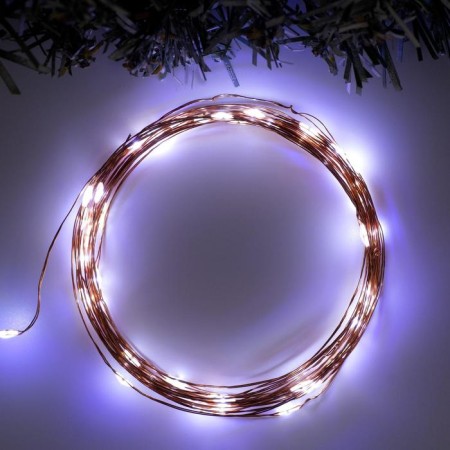 Garland "thread" 5 m Rosa, IP20, copper thread, 50 LED, white glow, 2 modes, AAH3