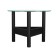 Table Journal Sout 9s, 650x650x490, Black/Transparent