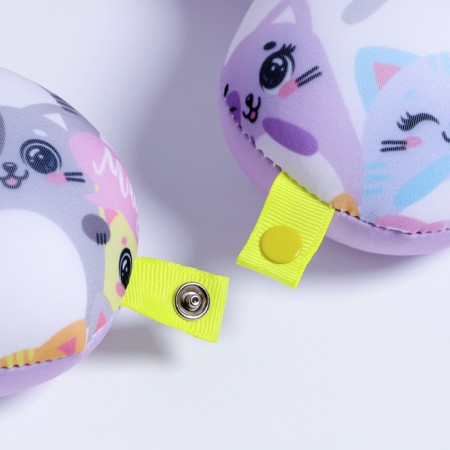 Pillow for travel anti -stress "meow", kittens, children-7