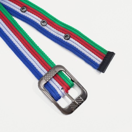 Women's belt, width 4.2 cm, metal buckle, colorful color-2