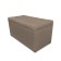Puff with a lid and weighting, 800 × 400 × 420 mm, Velur Dream, Sand color