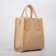 Bag Female Tout with zipper, beige color