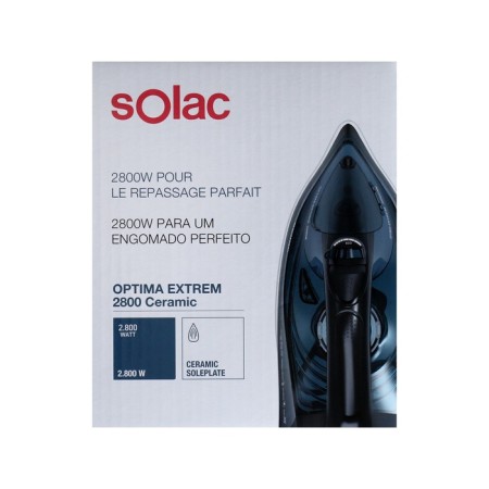 SOLAC Optima Extrem iron, ceramic sole, 2800 watts, 40 g/min, 300 ml, dark green-6
